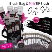 The Face Painting Shop Pink Tip Brush Set 2 (BRUSH SET 2 + soap)